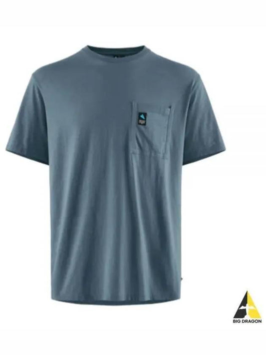 Luna Pocket SS Tee Man Whistle Blue 20685M21 667 - KLATTERMUSEN - BALAAN 1