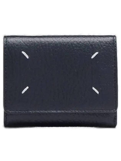 Zip Compact Tri-Fold Half Wallet Black - MAISON MARGIELA - BALAAN 2