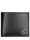 GG Marmont Leather Bi Fold Wallet Black Gold - GUCCI - BALAAN 2