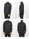 Men's Fox Head Patch Wool Turtleneck Anthracite Melange - MAISON KITSUNE - BALAAN 3