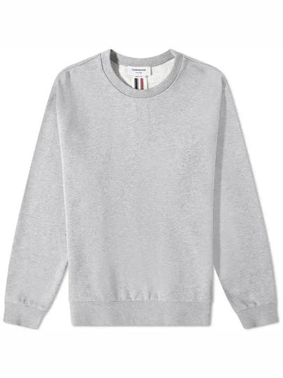 Center Back Stripe Crewneck Sweatshirt Light Grey - THOM BROWNE - BALAAN 2