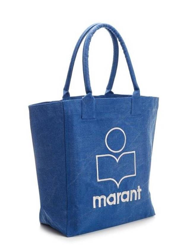 Yenky Embroidered Logo Large Shopper Tote Bag Blue - ISABEL MARANT - BALAAN 3