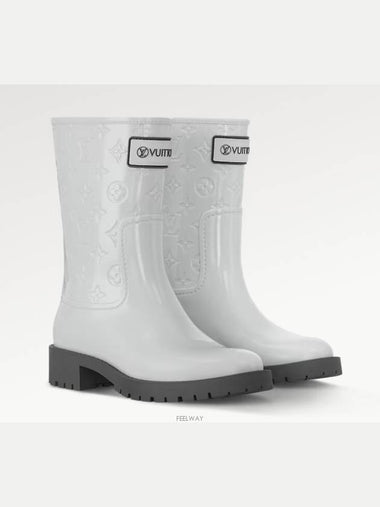 1AD1RW NEW Drops Flat Half Rain Boots - LOUIS VUITTON - BALAAN 1