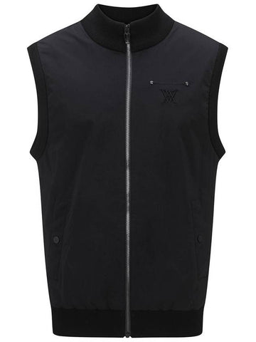 MEN WOOVEN MIXED KNIT VESTBK - ANEWGOLF - BALAAN 1