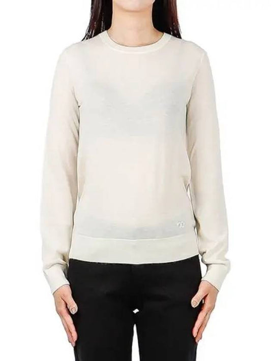 Iberia Cashmere Knit Top White - TORY BURCH - BALAAN 2