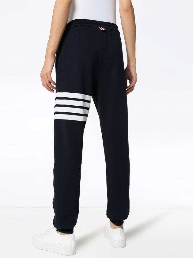 Women's Engineer 4 Bar Cotton Loopback Knit Track Pants Navy - THOM BROWNE - BALAAN 6