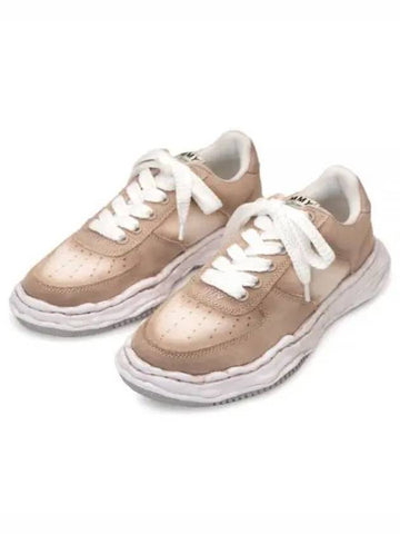 24 A12FW717 BROWN WAYNE OG sole effect canvas low top sneakers - MIHARA YASUHIRO - BALAAN 1