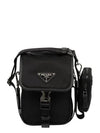 Re-Nylon Saffiano Mini Cross Bag Black - PRADA - BALAAN 2