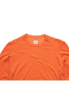 11Th Anniversary Lens Wappen Crew Neck Knit Top Orange - CP COMPANY - BALAAN 5