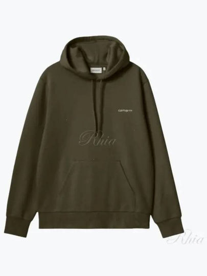 Script Embroidery Hoodie Green - CARHARTT WIP - BALAAN 2