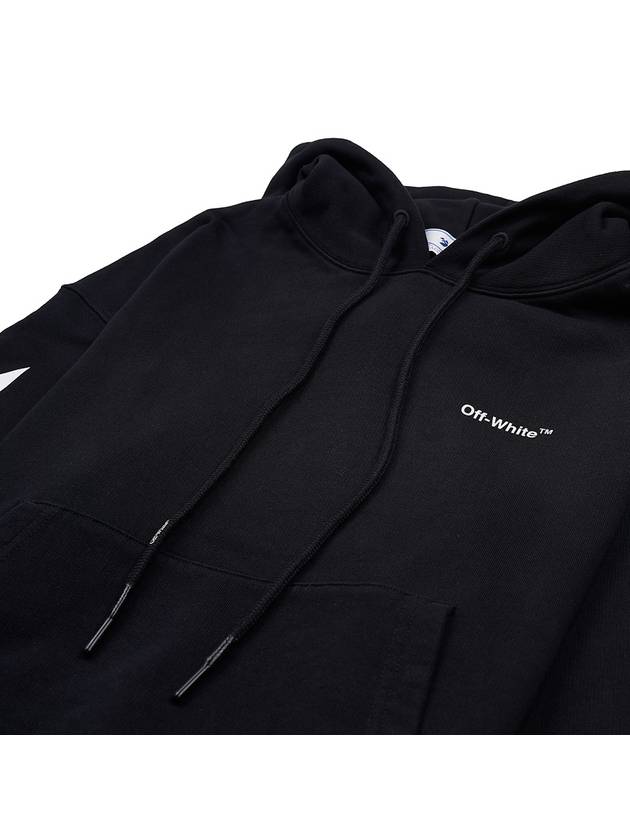 Diagonal Logo Hoodie Black - OFF WHITE - BALAAN 4