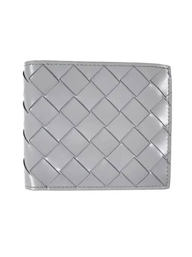 Intrecciato leather wallet gray - BOTTEGA VENETA - BALAAN 1