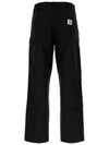 24SS Logo Patch Double Knee Pants Black I03150132 8901 - CARHARTT - BALAAN 3