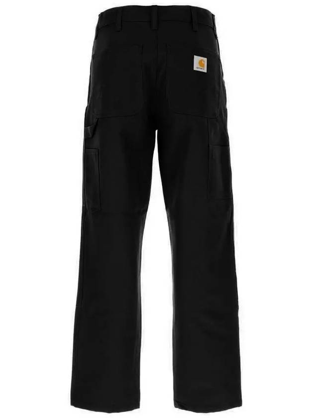 24SS Logo Patch Double Knee Pants Black I03150132 8901 - CARHARTT - BALAAN 3