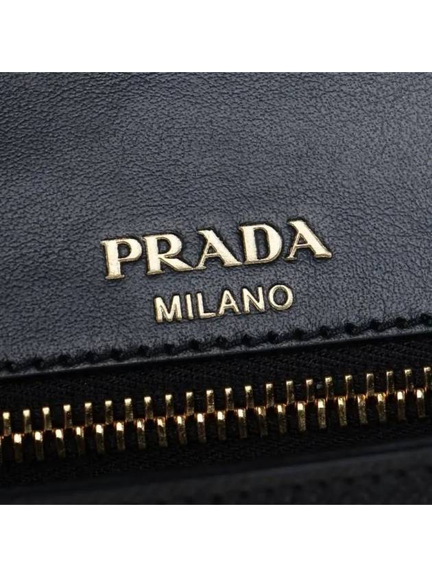 Saffiano Chain Cross Bag Black - PRADA - BALAAN 10