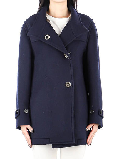 Women's Wool Peacoat Navy - ETRO - BALAAN 2