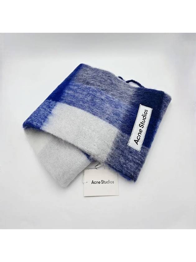 Mohair Check Scarf Belly Muffler CA0084 DL7000 - ACNE STUDIOS - BALAAN 4