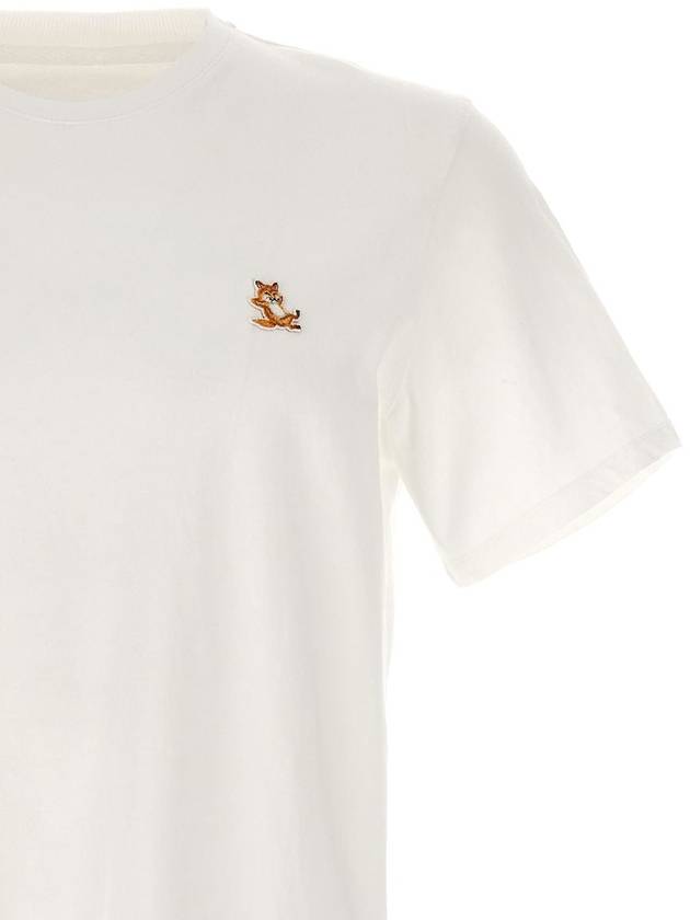 Chillax Fox Patch Regular Short Sleeve T-Shirt White - MAISON KITSUNE - BALAAN 4