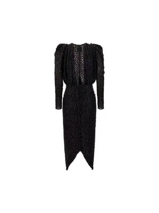 Women s one piece applique detail see through mini 23HRO0247FCA4J02I 01BK - ISABEL MARANT - BALAAN 2