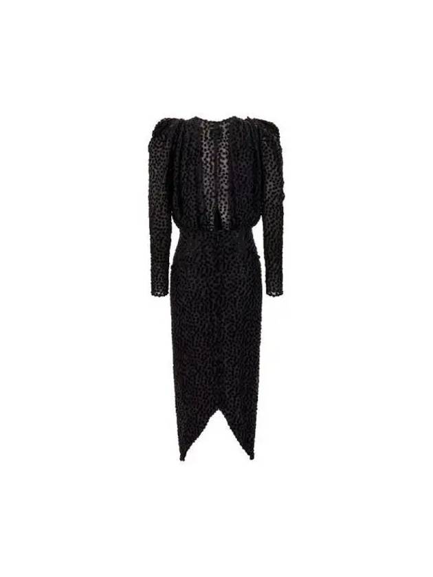 Applique detail see through mini dress 23HRO0247FCA4J02I 01BK - ISABEL MARANT - BALAAN 2