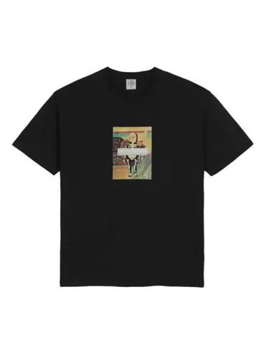 POLAR Skeleton Kid Short Sleeve T Shirt Black - POLAR SKATE CO. - BALAAN 1