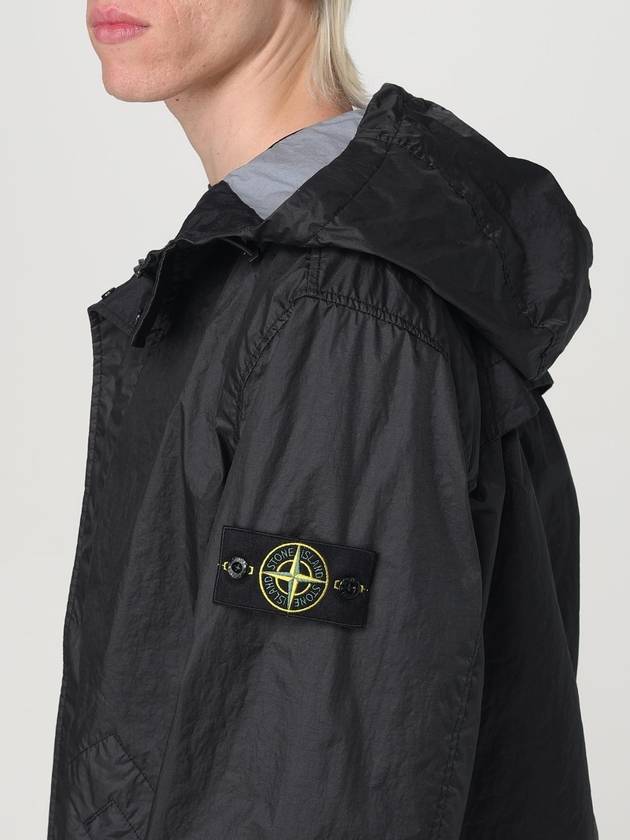 Membrana 3L TC Breathable Water-Resistant Hooded Jacket Black - STONE ISLAND - BALAAN 6