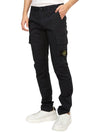 Logo Patch Cargo Straight Pants Navy - STONE ISLAND - BALAAN 6