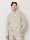 Cotton Cation Zip-up Jacket Khaki Beige - JUN BY JUN K - BALAAN 2