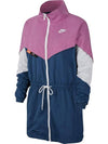 Women's Icon Crash Windbreaker Pink Navy - NIKE - BALAAN 1