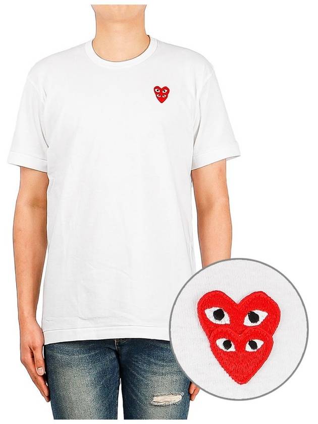 P1T288 WHITE Men s Short Sleeve T Shirt - COMME DES GARCONS - BALAAN 1