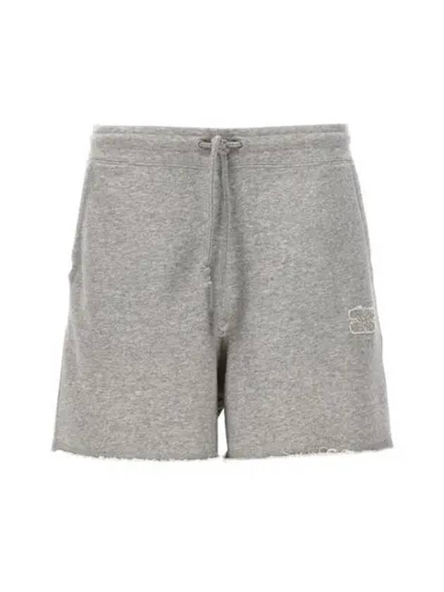 Isoli Logo Drawstring Shorts Grey - GANNI - BALAAN 2