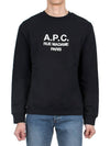 Rufus Embroidery Logo Sweatshirt Black - A.P.C. - BALAAN 3