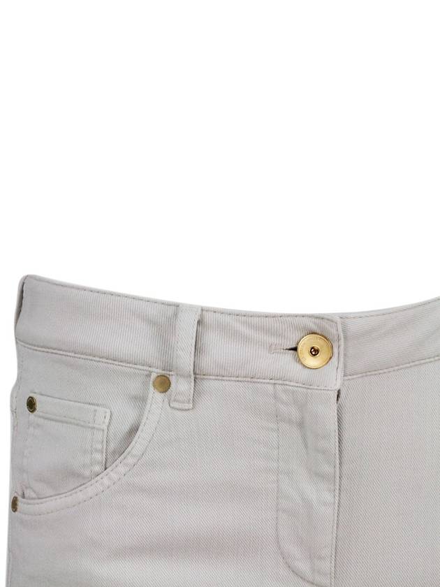 Women's Slim Fit Pants Beige - BRUNELLO CUCINELLI - BALAAN 5