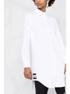 Women's Three Stripe Tab Pocket Shirt Dress White - THOM BROWNE - BALAAN 3