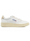 Medalist Goatskin Low Top Sneakers Gold White - AUTRY - BALAAN 2