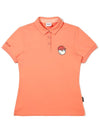 Bucket Point Polo T-Shirt ORANGE WOMAN M3222PTS34ORG - MALBON GOLF - BALAAN 2