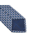 Hoopoe Print Silk Tie Blue - SALVATORE FERRAGAMO - BALAAN 7