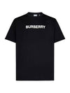 Logo Print Short Sleeve T-Shirt Navy - BURBERRY - BALAAN 4