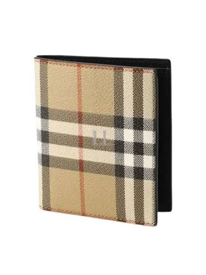 Check Leather Card Wallet Beige - BURBERRY - BALAAN 2