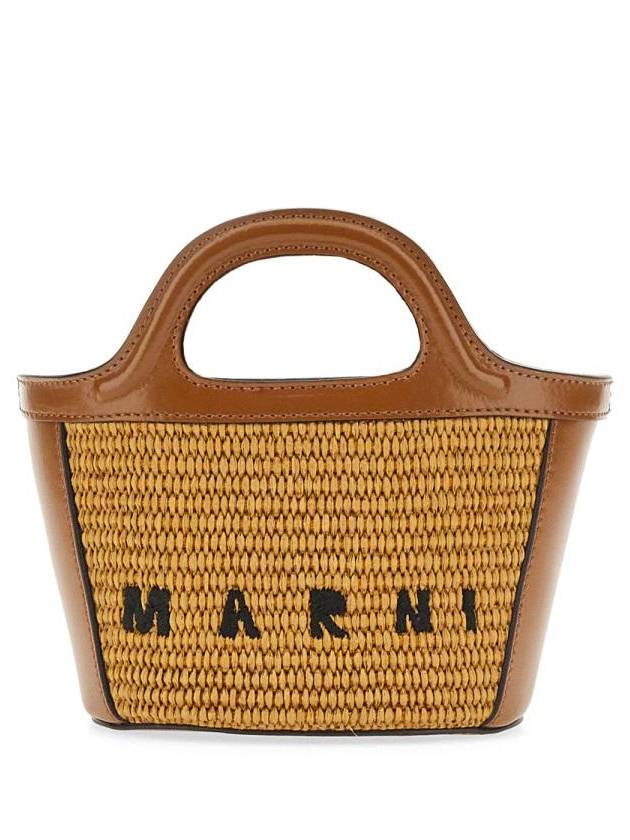 Rattan Micro Tropicalia Cross Bag Brown - MARNI - BALAAN 2