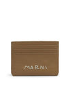 Logo embroidered leather card holder PFMI0104U0P6533 - MARNI - BALAAN 1