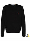 Embroidered Logo Pony Crew Neck Sweatshirt Black - POLO RALPH LAUREN - BALAAN 2