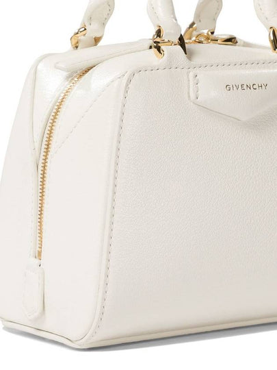 Antigona Cube Leather Tote Bag White - GIVENCHY - BALAAN 2