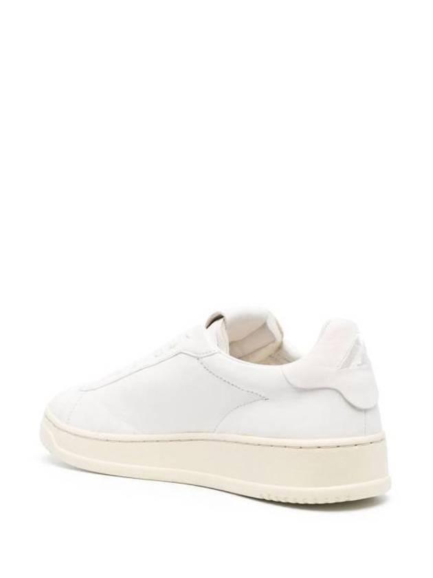 Dallas White Tab Leather Low Top Sneakers White - AUTRY - BALAAN 4