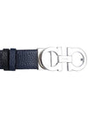 Reversible Gancini Belt Black - SALVATORE FERRAGAMO - BALAAN.