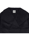 Signature Wool Cashmere Single Coat Black - TOTEME - BALAAN 4