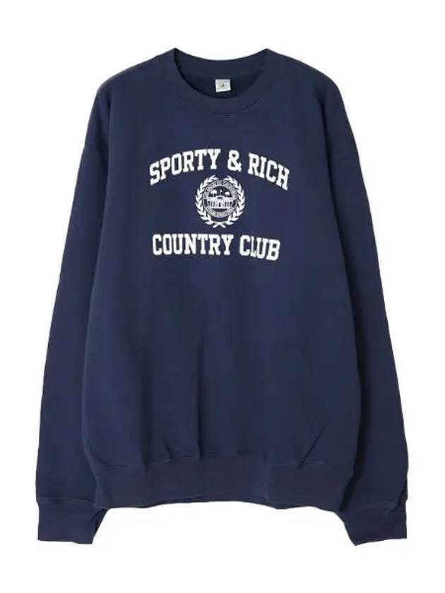 Varsity Crest Crew Neck Sweatshirt Women - SPORTY & RICH - BALAAN 1