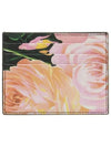 Floral Print Saffiano Card Wallet Black - PRADA - BALAAN 4