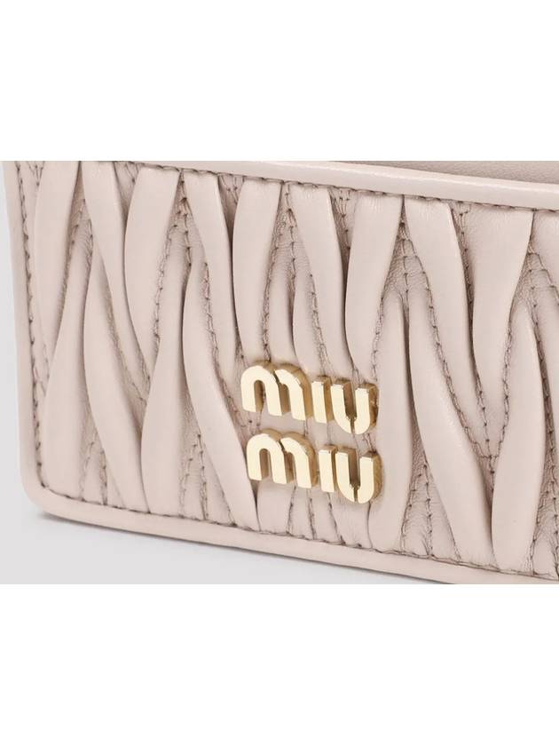 Materasse Nappa Leather Card Wallet Powder Pink - MIU MIU - BALAAN 4