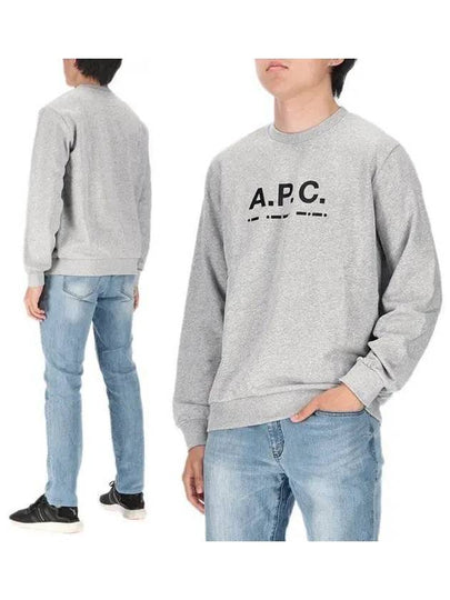 Men's Franco Logo Sweatshirt Grey - A.P.C. - BALAAN 2